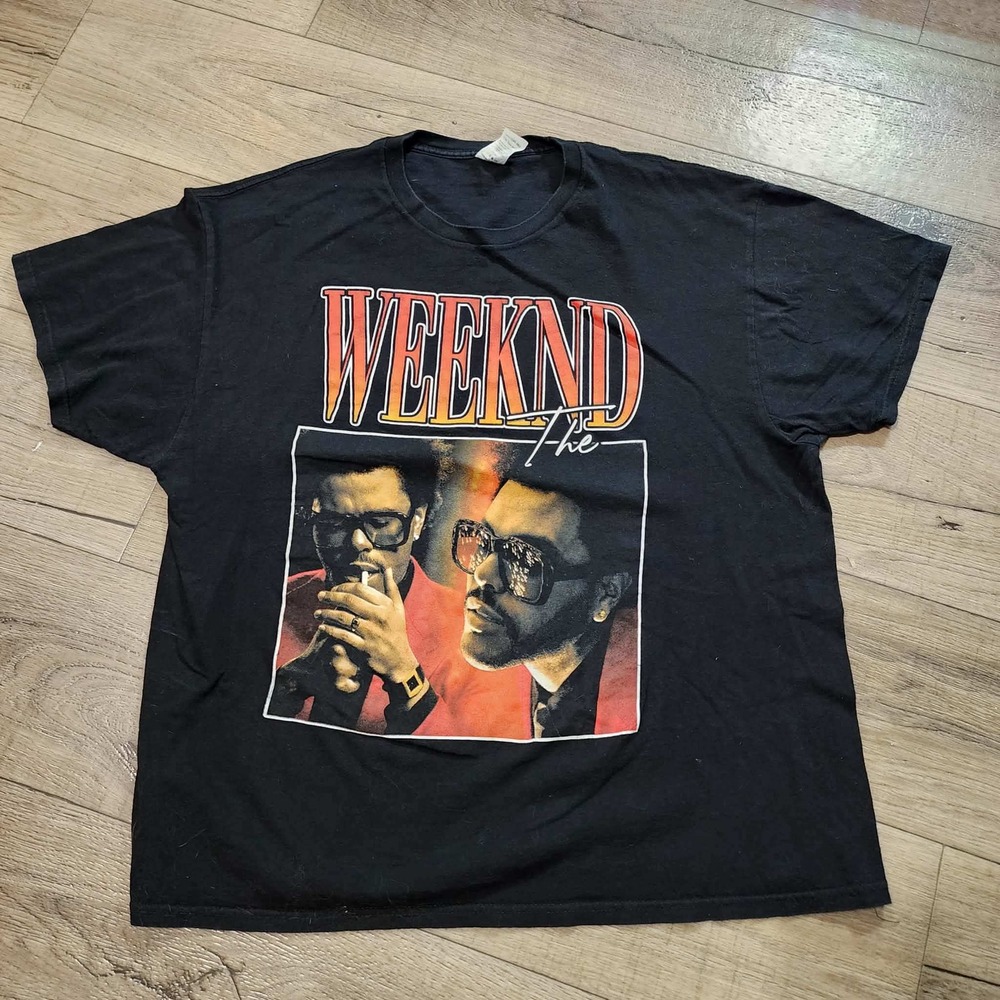 The Weeknd Graphic T-Shirt Mens 2XL Black After Hours Vintage Style Tee